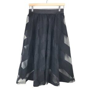 And Other Stories Black Sheer Skirt Size 8